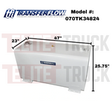 Transfer Flow 80 Gallon Diesel Refueling Transfer Tank White Powder Coat Model 070TK34824