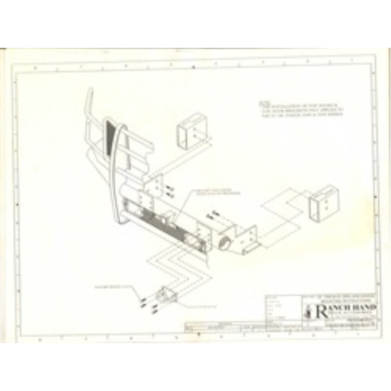 Ranch Hand Summit Series Front Bumper W/ Grille Guard Fits Select 06-09 Dodge/Ram 1500/2500/3500 Model FSD061BL1