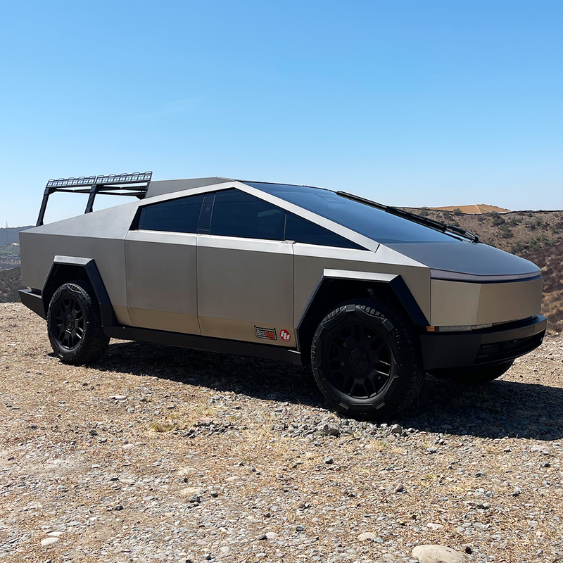 CYBERTRUCK Co TESLA Cybertruck 24+ CONTRACTOR Rack w/ Top Edges and front Panel - Matte Black