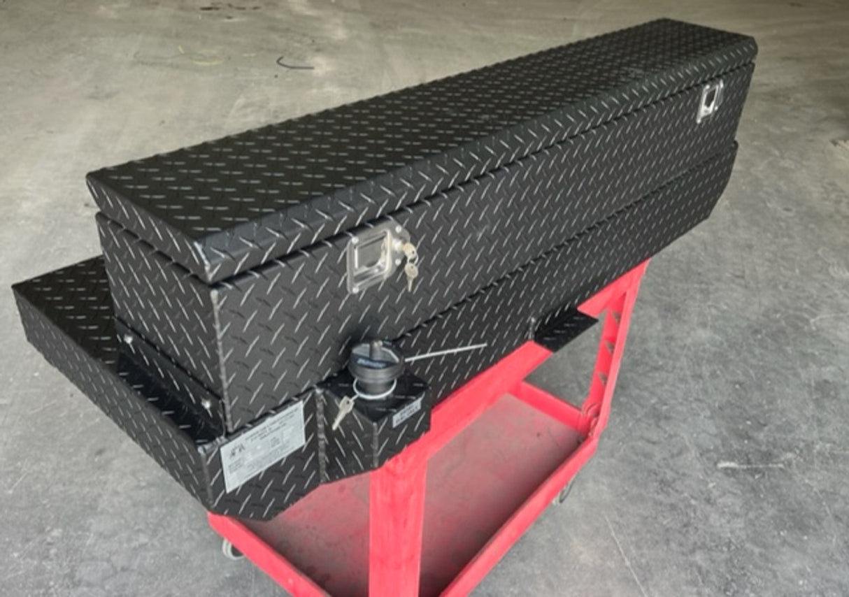 ATTA Tanks Aluminium Auxillary Tank Short Bed Roll-Top Combo AT33TT-RT
