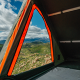 CYBERTRUCK Co x BA TENTS - PREASSEMBLED Rooftop Tent w/  Grey/Org Tent - 48x88" - Cybertruck Cap Fitment