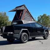 CYBERTRUCK Co x BA TENTS - PREASSEMBLED Rooftop Tent w/  Grey/Org Tent - 48x88" - Cybertruck Cap Fitment