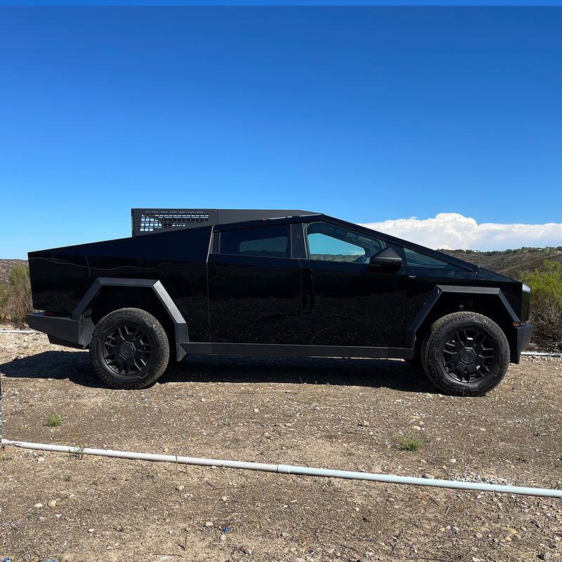 CYBERTRUCK Co TESLA Cybertruck 24+ MOTO Rack - Stainless Steel & Aluminum Matte Black