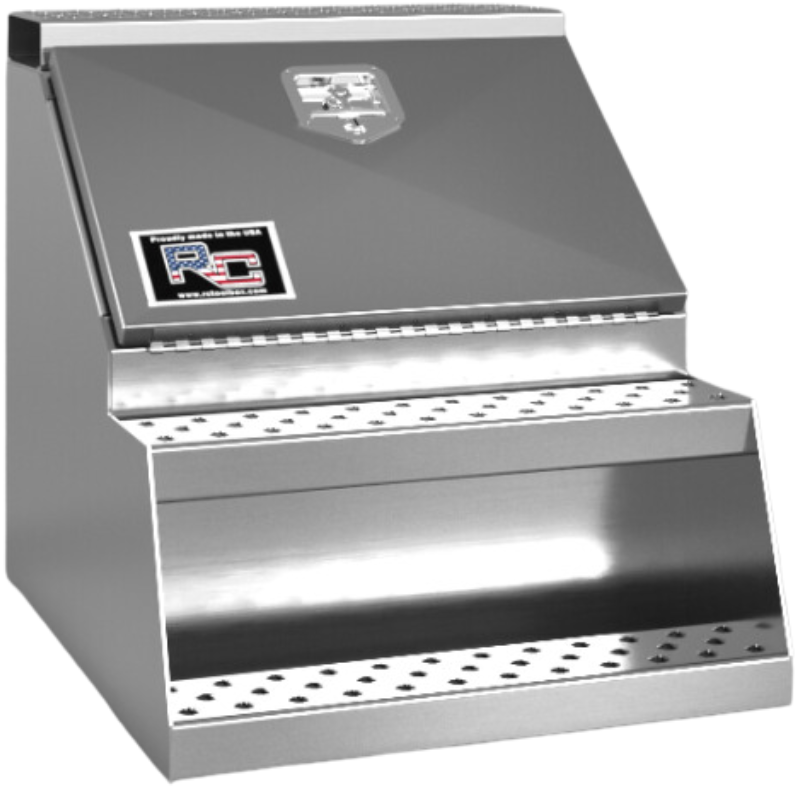 RC Industries Step Box Smooth Aluminum With Stainless Steel Door