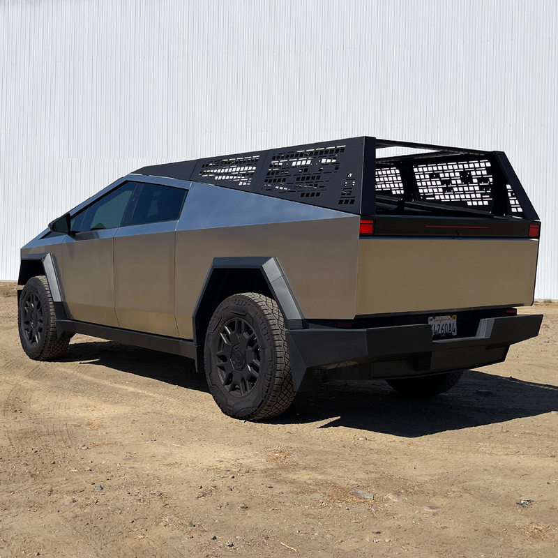 CYBERTRUCK Co TESLA Cybertruck 24+ MOLLE Rack - Stainless Steel & Aluminum Matte Black